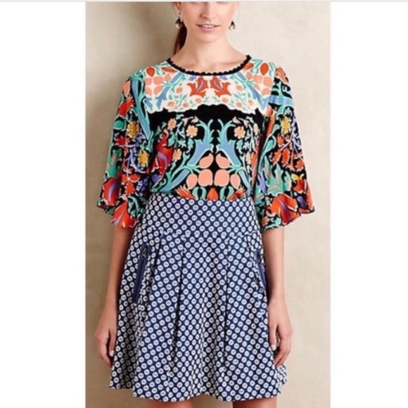 Maeve Blue and White Skirt - Picture 2 of 9